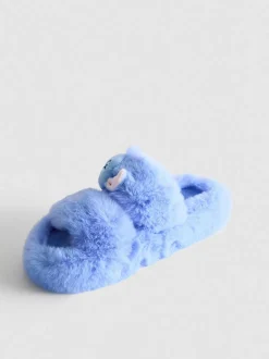 Pantuflas con doble tira suaves de Stitch de Disney