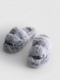 Pantuflas con tiras de tacto suave