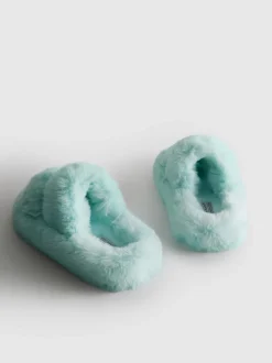 Pantuflas con tiras de tacto suave