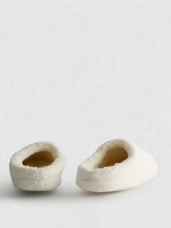 Pantuflas destalonadas de piel de borrego sintética Martini