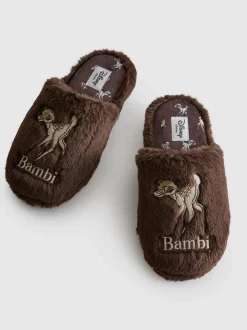 Pantuflas mullidas destalonadas de Bambi de Disney