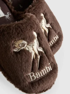 Pantuflas mullidas destalonadas de Bambi de Disney