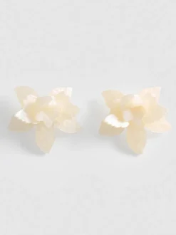 Pendientes de botón florales 3D de Paula Echevarría