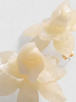 Pendientes de botón florales 3D de Paula Echevarría