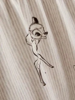 Pijama corto boyfriend a rayas de Bambi de Disney
