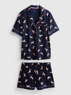 Pijama corto boyfriend con perritos Love To Lounge