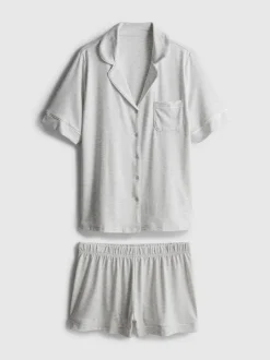 Pijama corto boyfriend de punto