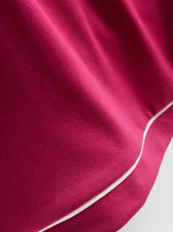 Pijama corto boyfriend ribeteado