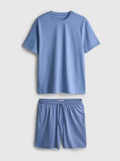 Pijama corto con textura