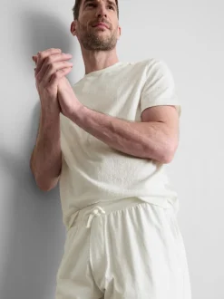 Pijama corto con textura