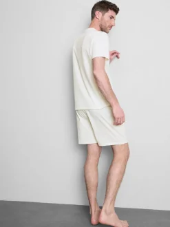 Pijama corto con textura
