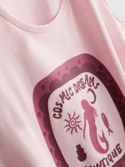 Pijama corto de algodón puro estampado