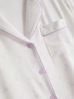 Pijama corto de corte boyfriend estampado