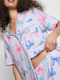 Pijama corto de corte boyfriend