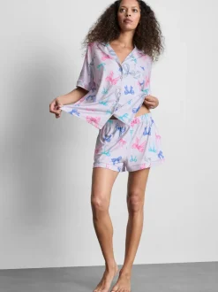 Pijama corto de corte boyfriend