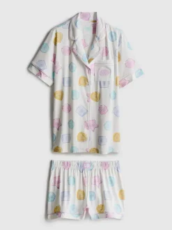 Pijama corto de corte boyfriend de Polly Pocket