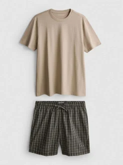 Pijama corto de cuadros
