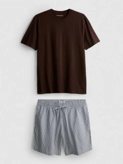 Pijama corto de rayas