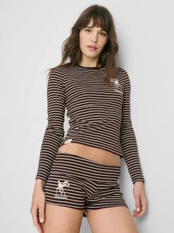 Pijama corto de rayas de algodón de Bambi de Disney