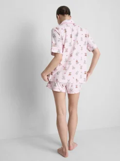 Pijama corto estampado boyfriend con ositos