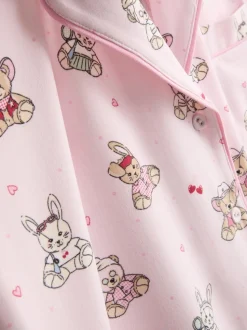 Pijama corto estampado boyfriend con ositos