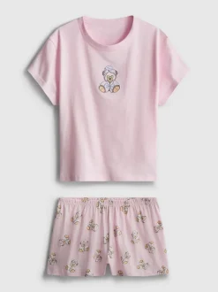 Pijama corto estampado con mucho algodón