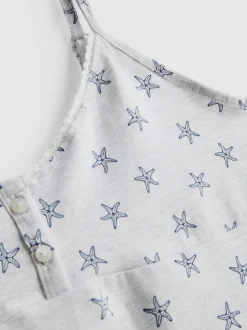 Pijama corto estampado con mucho algodón
