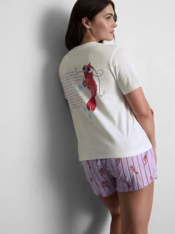 Pijama corto estampado de El espantatiburones