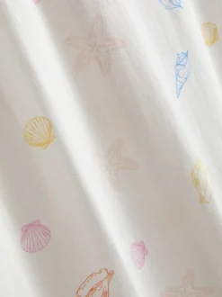 Pijama de algodón con estampado de conchas