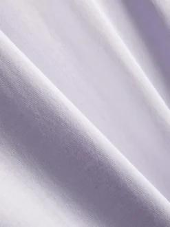 Pijama de algodón estampado con cuello redondo