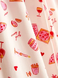 Pijama estampado de corte boyfriend