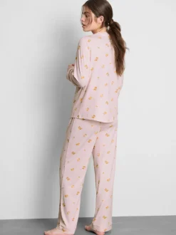 Pijama estampado de corte boyfriend