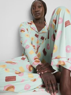 Pijama estampado de corte boyfriend