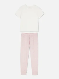 Pijama estampado de manga corta