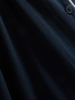 Pijama premamá de canalé de manga corta