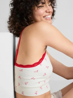 Pijama sin costuras con camiseta de tirantes