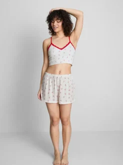 Pijama sin costuras con camiseta de tirantes