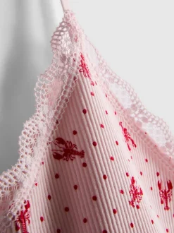 Pijama sin costuras con camiseta de tirantes