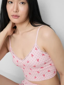 Pijama sin costuras con camiseta de tirantes