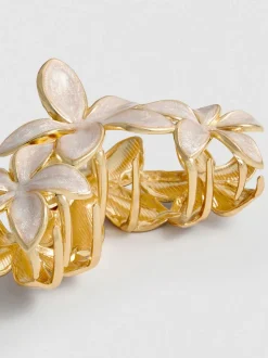 Pinza para el pelo con diseño de orquídeas