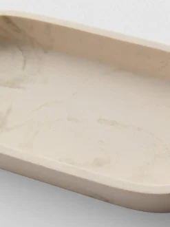Plato de baño con efecto marmolado