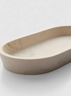 Plato de baño con efecto marmolado