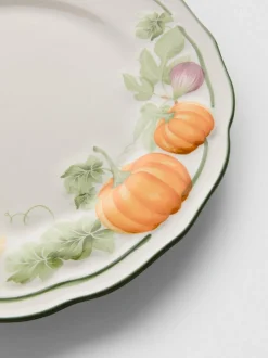 Plato llano con calabazas