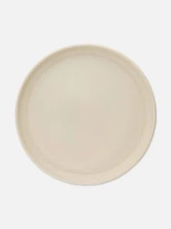 Plato pequeño moteado con borde elevado