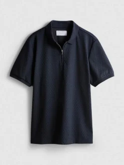 Polo con cremallera y textura de The Edit