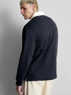 Polo de rugby con alto porcentaje de algodón