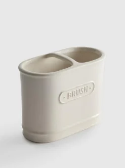 Portacepillos de dientes con dos compartimentos