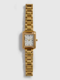 Reloj con correa de cadena con eslabones