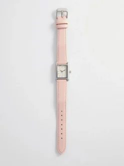 Reloj con pulsera de piel sintética