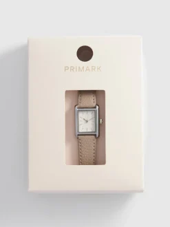 Reloj con pulsera de piel sintética